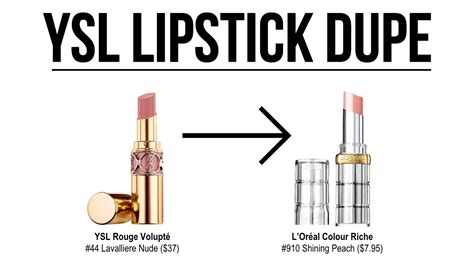 loreal lipstick ysl dupe|lipstick dupes.